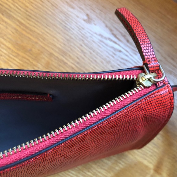 Marc Jacobs Orange Leather Textured Crossbody - Picture 4 of 7